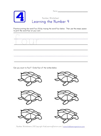 Learning Number 4