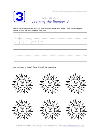 Learning Number 3