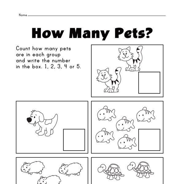 Number Names Worksheets Numbers 1 5 Free Printable Counting Worksheets For Kindergarten 1 5