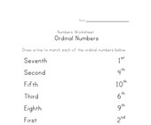 ordinal numbers worksheets all kids network