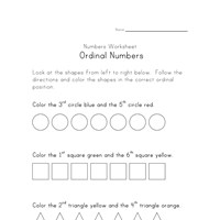 Worksheets Ordinal Number Worksheets ordinal numbers worksheets all kids network