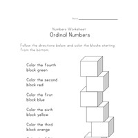 Ordinal Numbers Worksheets | All Kids Network