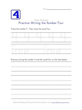  4 Pc Writing Practice for Kids