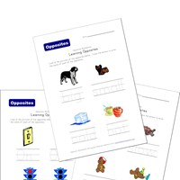 Opposites Worksheets | All Kids Network