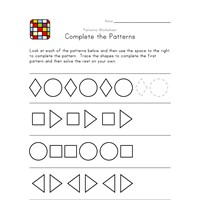 Complete the Patterns Worksheets | All Kids Network