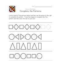 Complete the Patterns Worksheets | All Kids Network