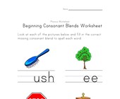 consonant blend worksheets all kids network