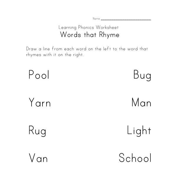 Worksheets Free Rhyming Worksheets rhyming worksheets phonics for kids all network