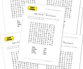 sight word recognition worksheets
