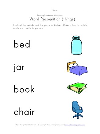 Recognize Words Worksheet All Kids Network