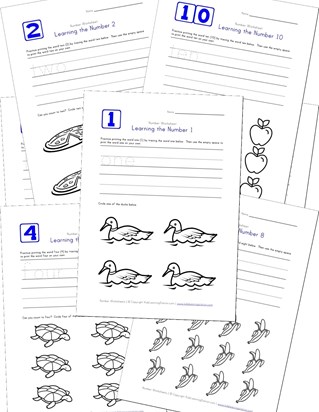 Number Worksheets For Preschool Children All Kids Network