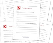 learn to write worksheets printing letters