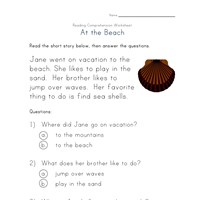 Printables Easy Reading Comprehension Worksheets reading comprehension worksheets all kids network