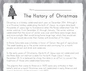 free printable worksheets for kindergarten christmas Christmas Reading Worksheet