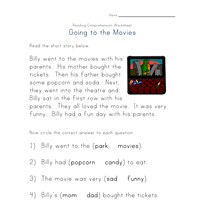 Worksheets Reading Comprehension For Kids reading comprehension worksheets all kids network