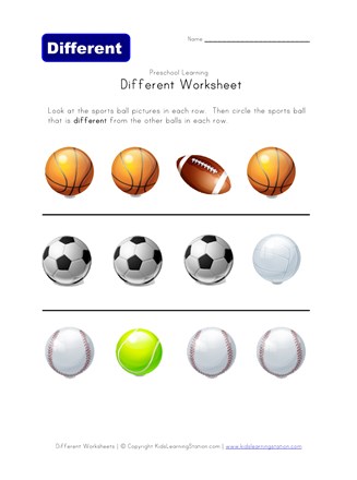 Sports Worksheets