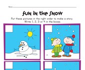worksheet winter activities snowman sequencing worksheet