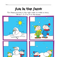 Worksheet Sequencing Worksheets sequencing worksheet snowman all kids network