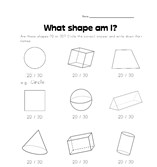 what shape am i worksheet