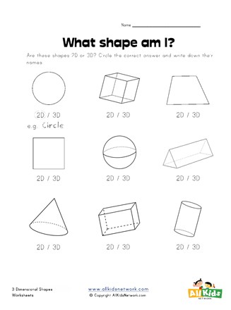 what shape am i worksheet