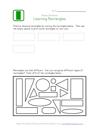 rectangle worksheet all kids network