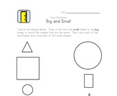 learn sizes big and small worksheets all kids network