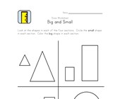 Learn Sizes Big And Small Worksheets All Kids Network