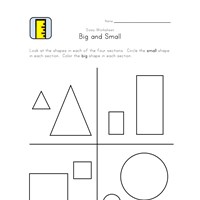 learn sizes big and small worksheets all kids network