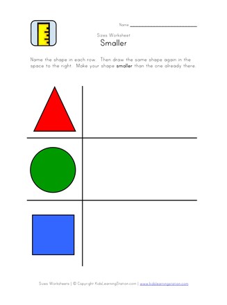 smaller worksheet