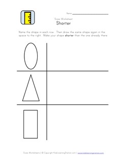 black and white shorter worksheet