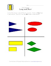 Long and Short Worksheet | All Kids Network