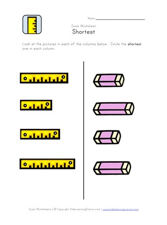 which is shortest worksheet