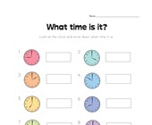 Fill in the Time Worksheet