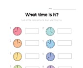 kid timetable worksheet Fill in the Time Worksheet