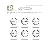 What Time Is It? - 15 Minute Intervals