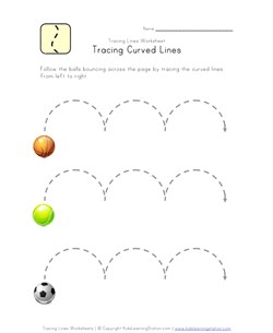 curved lines worksheet