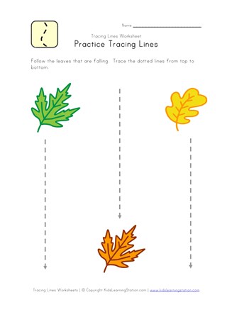 Tracing Vertical Lines Worksheet All Kids Network