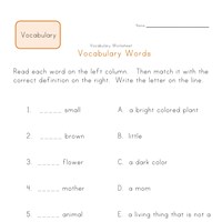 Worksheets 1st Grade Vocabulary Worksheets first grade vocabulary worksheets all kids network