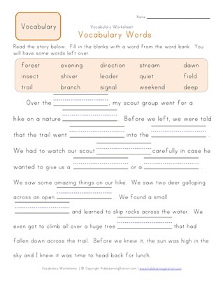 second grade vocabulary worksheets all kids network 2nd grade vocabulary