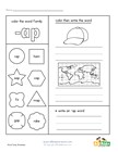 ap word family worksheets all kids network