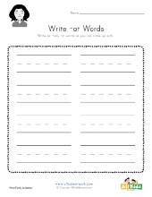-at Word Family Worksheets | All Kids Network