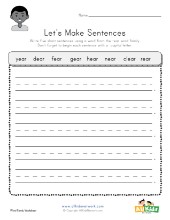 Sentence Writing Practice Worksheets | All Kids Network
