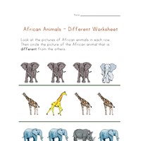 Animals Worksheets - African Animals | All Kids Network