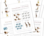 facts about animals worksheet African Animals Worksheets