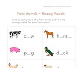 Farm Animals Worksheets | All Kids Network Farm Animals Worksheets | All Kids Network