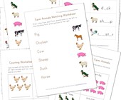 facts about animals worksheet Farm Animals Worksheets