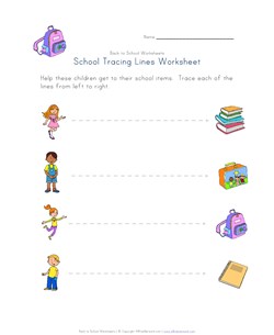 back to school fine motor skills worksheet