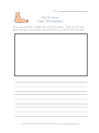 feet worksheet