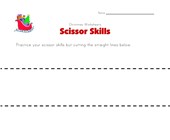 free printable worksheets for kindergarten christmas christmas cutting lines worksheet
