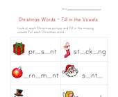 free printable worksheets for kindergarten christmas christmas words worksheet